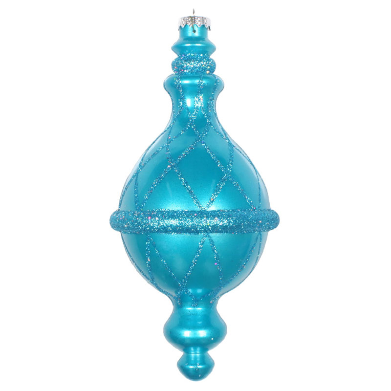 Ornement de Noël 10 po, Turquoise