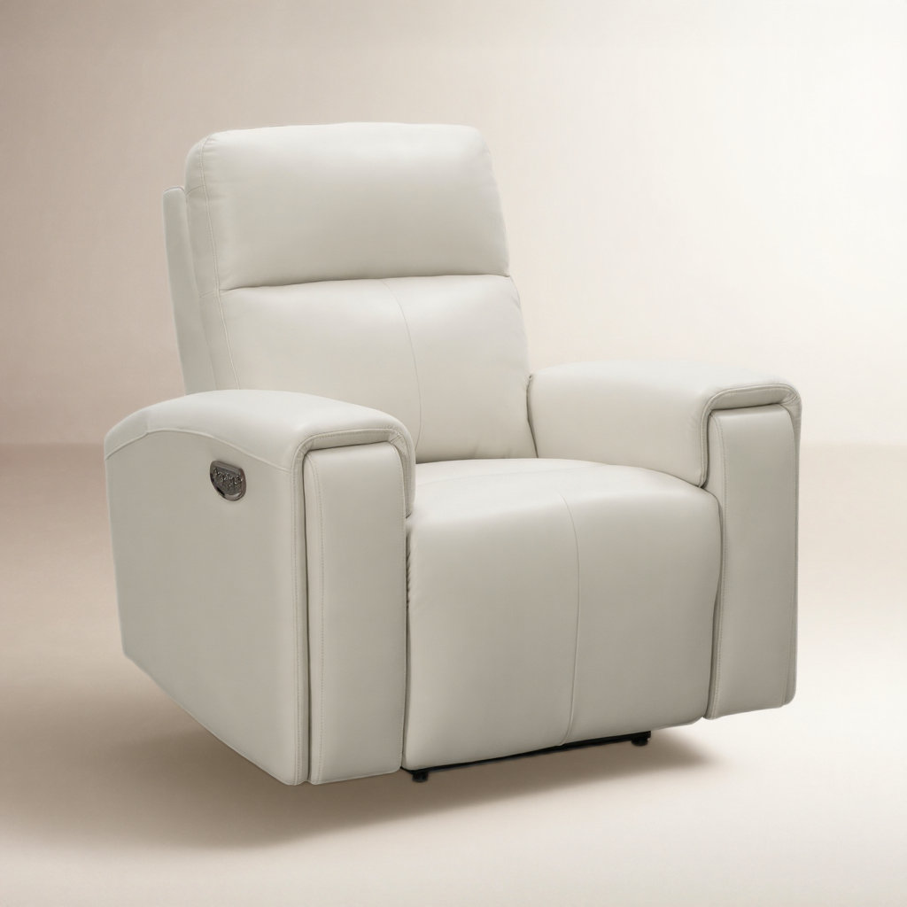 Witherbee 42" Genuine Leather Power Recliner