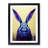 Rabbit Hydrodipped - Single Picture Frame Print-618046715-618046714