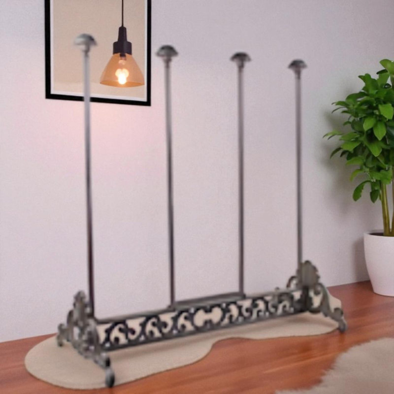 Cast Iron Boot Scraper Doormat with Coco Fibre Non Slip Antique Style Indoor Outdoor Entryway Mat Decor
