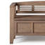 Banc de rangement pour hall d'entrée - Brun rustique naturel vieilli-1343171714