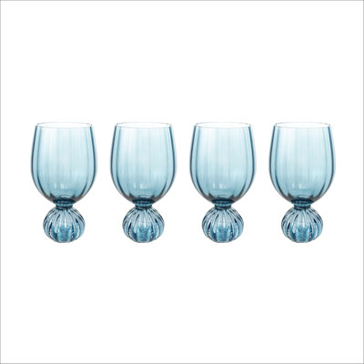 Verre à vin plissé