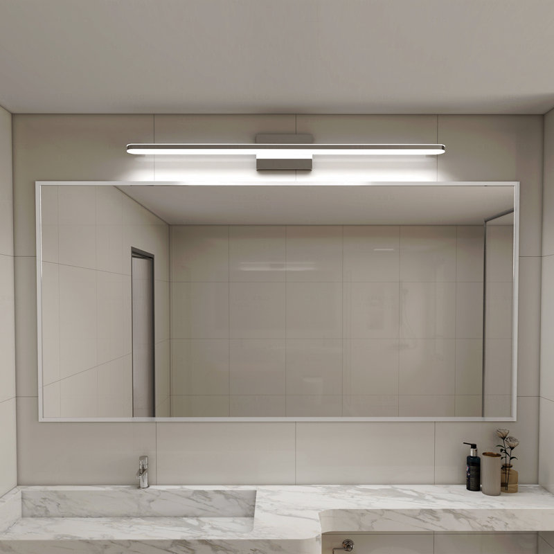 Luminaires de meuble-lavabo de style moderne avec fonction d'éclairage à DEL pour utilisation dans la salle de bain Luminaire de salle à manger de 39 po ou 24 W blanc avec finition chromée