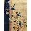 1920s Ivory Small Scatter Size Rectangle Chinese Wool Antique Knotted - Art Deco Rug