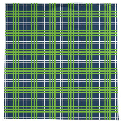 Plaid Cotton Blend Square Tablecloth