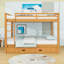 Lit superposé au-dessus de grand lit en bois avec lit gigogne simple TG-335200706
