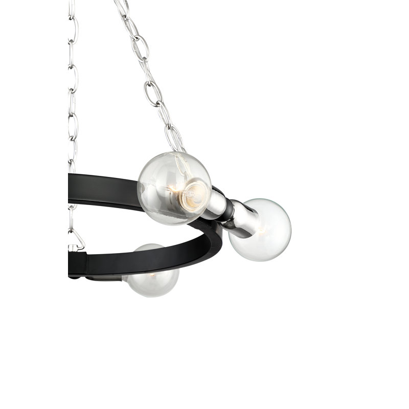 Lustre de roue de style bougie 6 lumières Hornsea