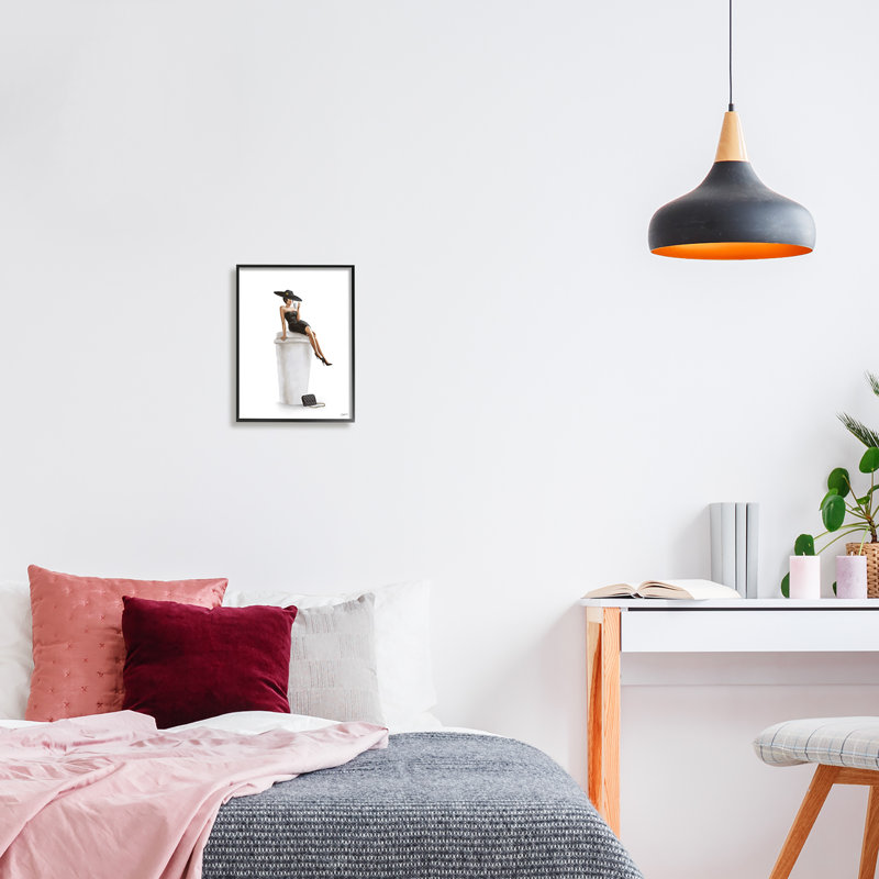 Art mural texturé à la giclée par Ziwei Li_aq-521, Giclée encadrée noir minuit, H 14 po x l 11 po x P 1,5 po
