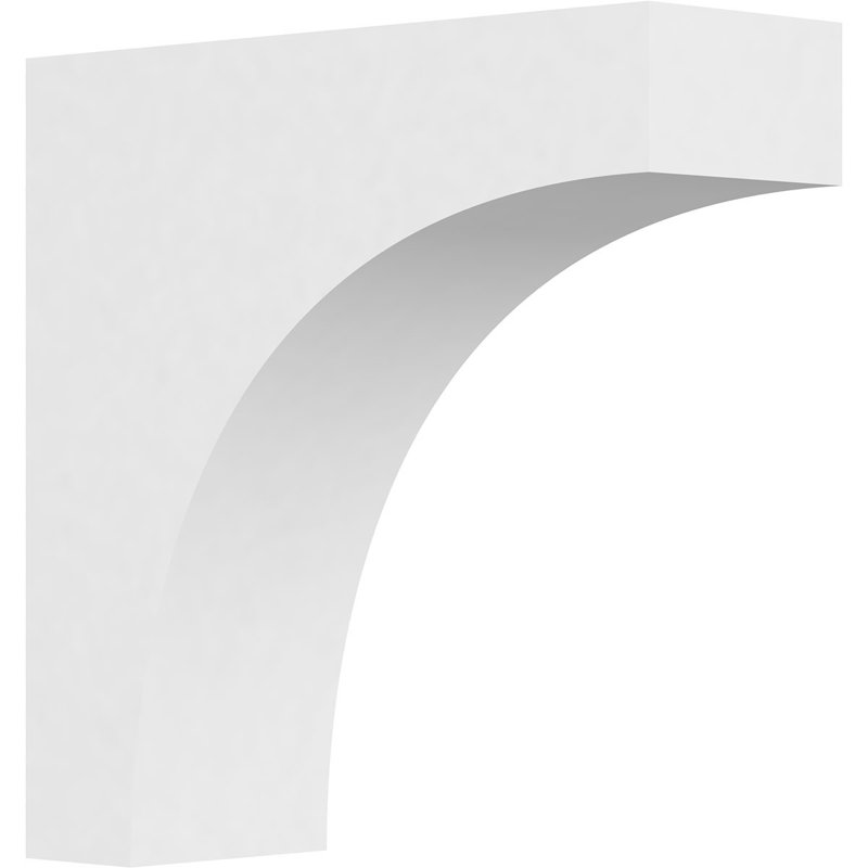 3"W x 10"D x 10"H Standard Stockport Architectural Grade PVC Corbel, 10"H x 3"W x 10"D