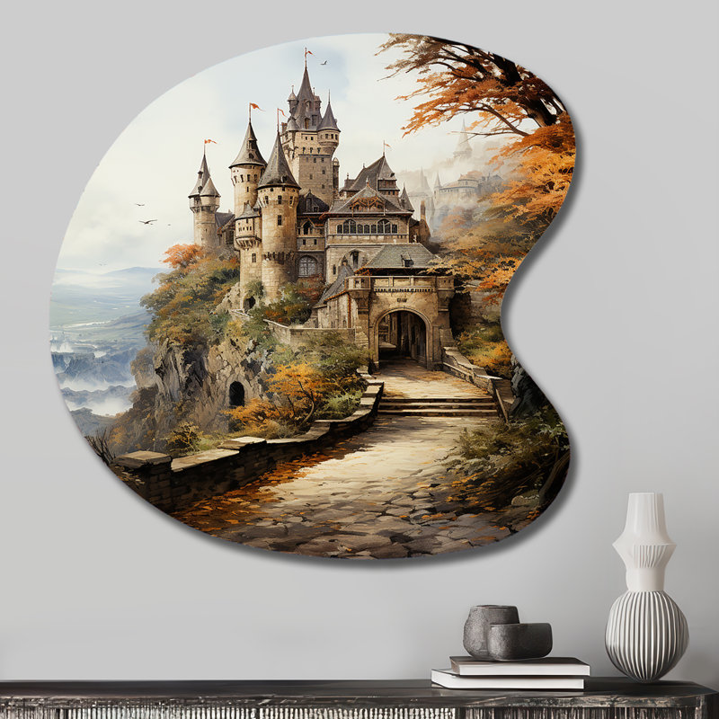 Châteaux médiévaux Splendor Rich - décoration murale irrégulière en métal, H 27 po x l 27 po