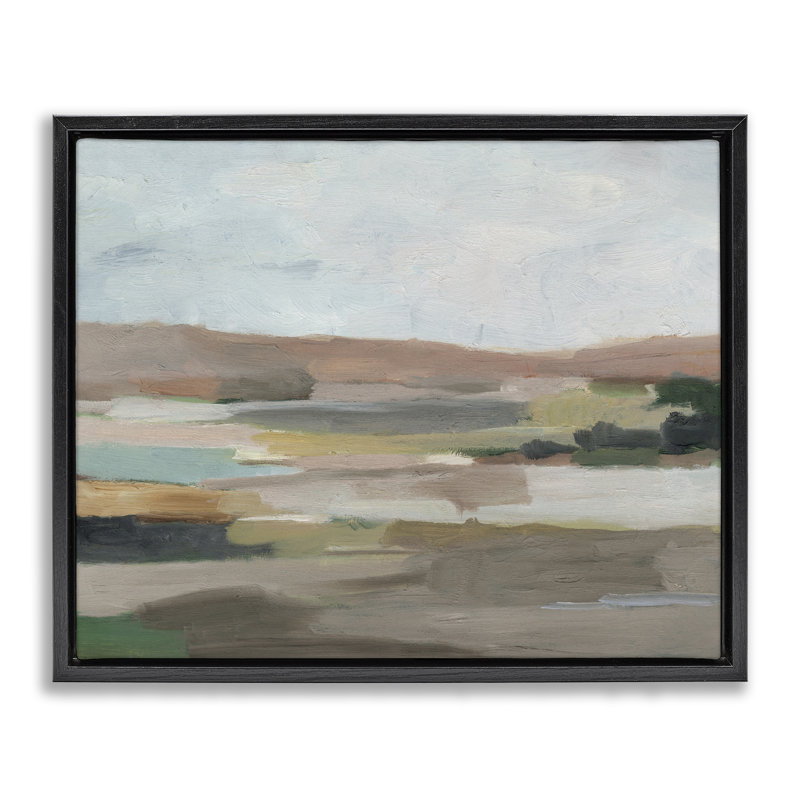  «Neutral Desert Hills», art mural encadré sur toile flottante par Ethan Harper, H 17 po x l 21 po