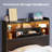 Zohreh Metal Bookcase Storage Bed with RGB LED Lights and Charging Station-1669336628
