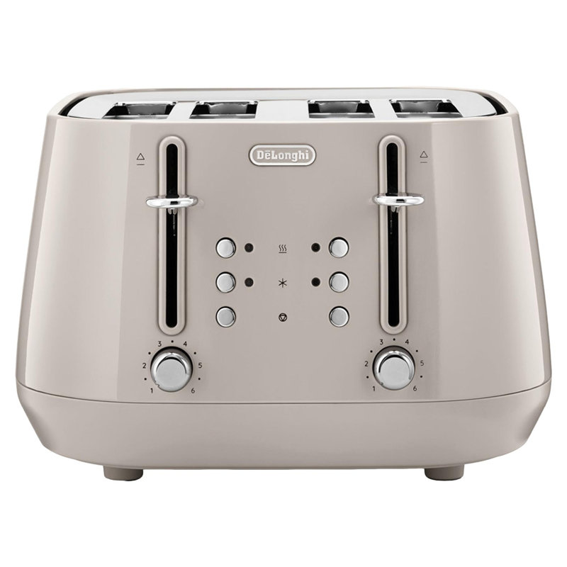 Eclettica 4 Slot Toaster, Cream
