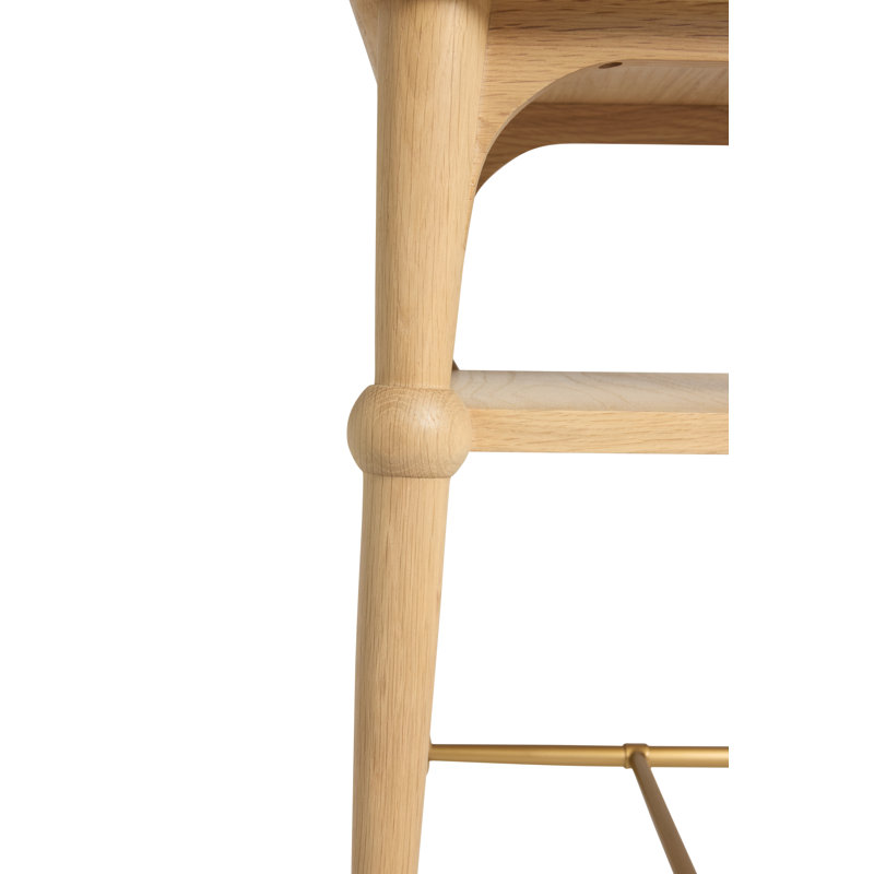 Peony Side Table, White Oak
