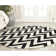 Sanyla Cambridge Hand Tufted Wool Chevron Rug