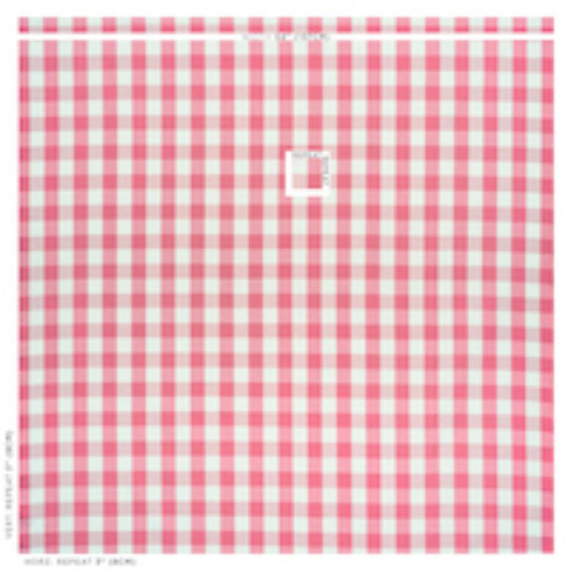 Camden Cotton Check Fabric, Magenta