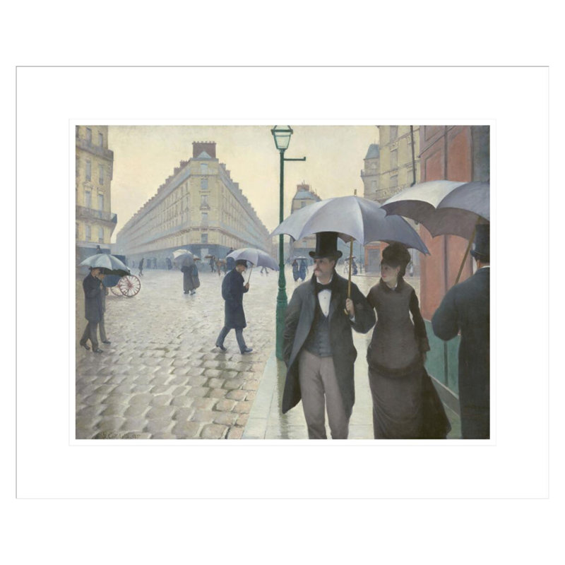 Paris Street; «Rainy Day» par Gustave Caillebotte - Reproduction giclée encadrée, H 17,75 po x l 21,59 po