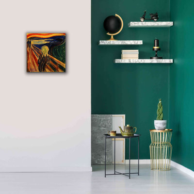 «Erblin the Scream» par Edvard Munch - reproduction d'art sur toile tendue