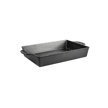 Lodge Cast Iron Loaf Baking Pan Seasoned Dual Handles with Grips 8.5 x 4.5  