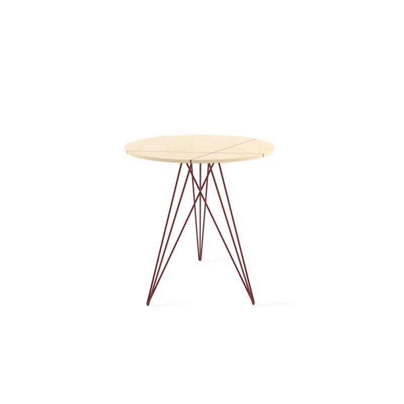 Table de bout Hudson, Érable, Rouge sang