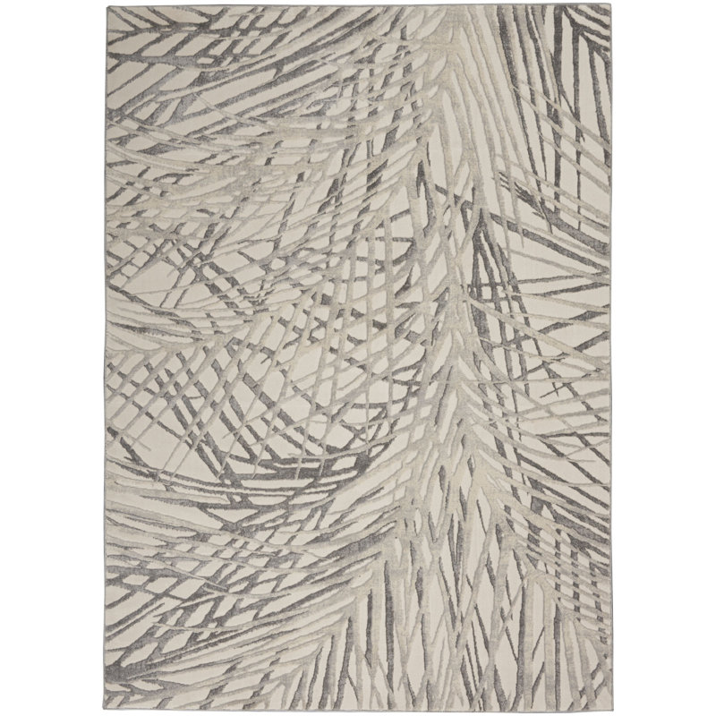 Rustic Tufted Grey Rug, Rectangle 160 x 221cm