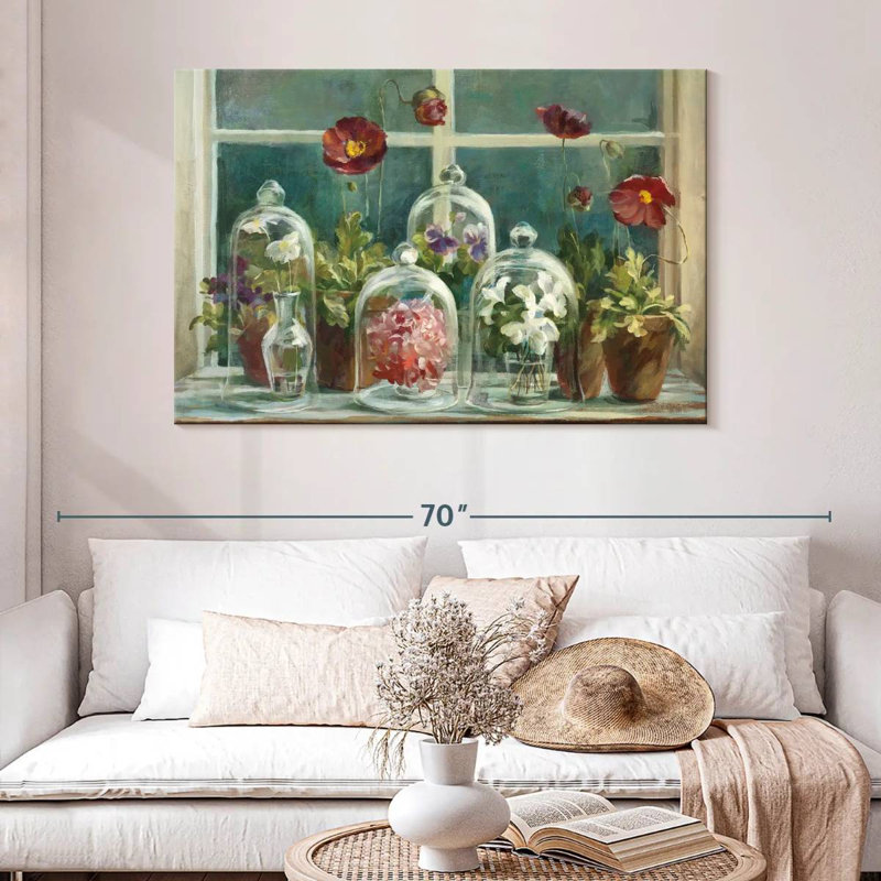 Appui de fenêtre Harnek Fall Poppies, H 32 po x l 48 po