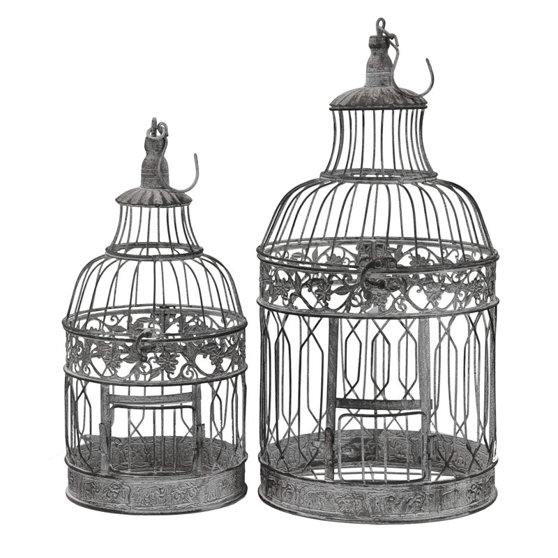 Coldfield 59cm Steel Victorian Top Hanging Bird Cage
