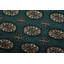 Tapis oriental en laine vert tribal noué à la main 3 pi 7 po x 5 pi Bokhara