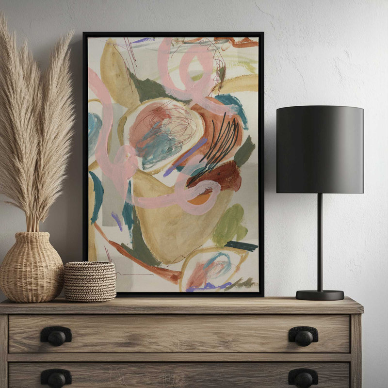 «Unraveled Pulse II» par Melissa Wang, reproduction d'art, Tanné, H 40 po x l 30 po