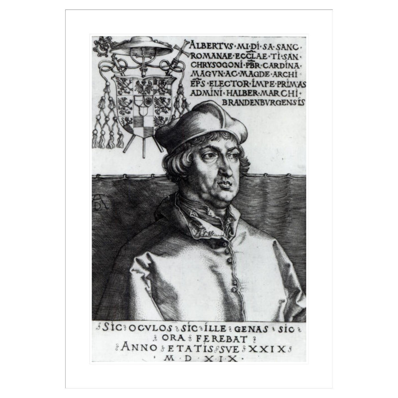 «Albrecht of Brandenburg» par Albrecht Dürer, impression giclée sur cadre, H 41,5 po x l 29,89 po