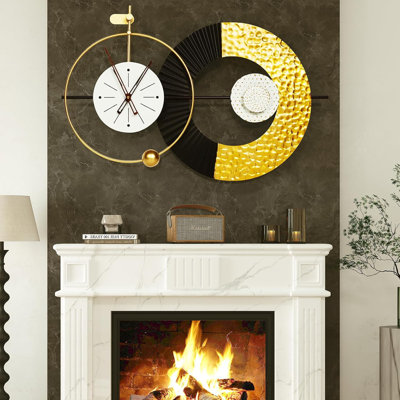 Modern Large Wall Clock With Silent Quartz Movement, Light Luxury Design For Living Room, Bedroom, Office, And Kitchen