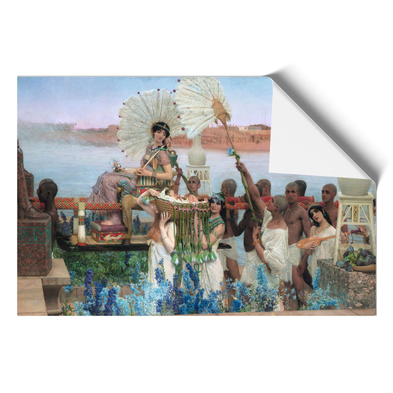 The Finding of Moses, by Lawrence Alma-Tadema - Unframed Painting, 21cm H x 30cm W x 0.1cm D