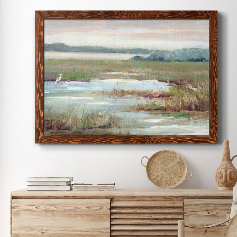 " Early Morning Magic " Painting Print, 31" H x 44" W x 1" D, Maple