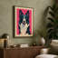Happy Collie Modern - Wrapped Canvas-1645120390-1645120392