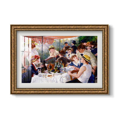 Déjeuner de la fête nautique (Le Déjeuner des canotiers), 1880-1881-Pierre-Auguste Renoir-Impression encadrée personnalisée