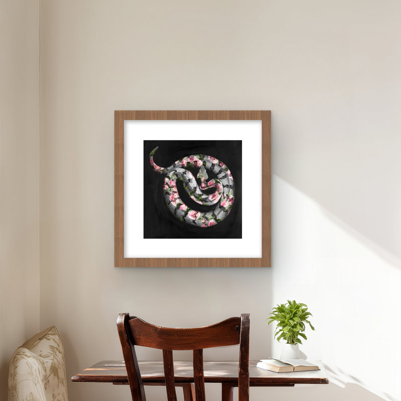 Poisonous Flowers - Black Wildlife, Brun, H 16 po x l 16 po