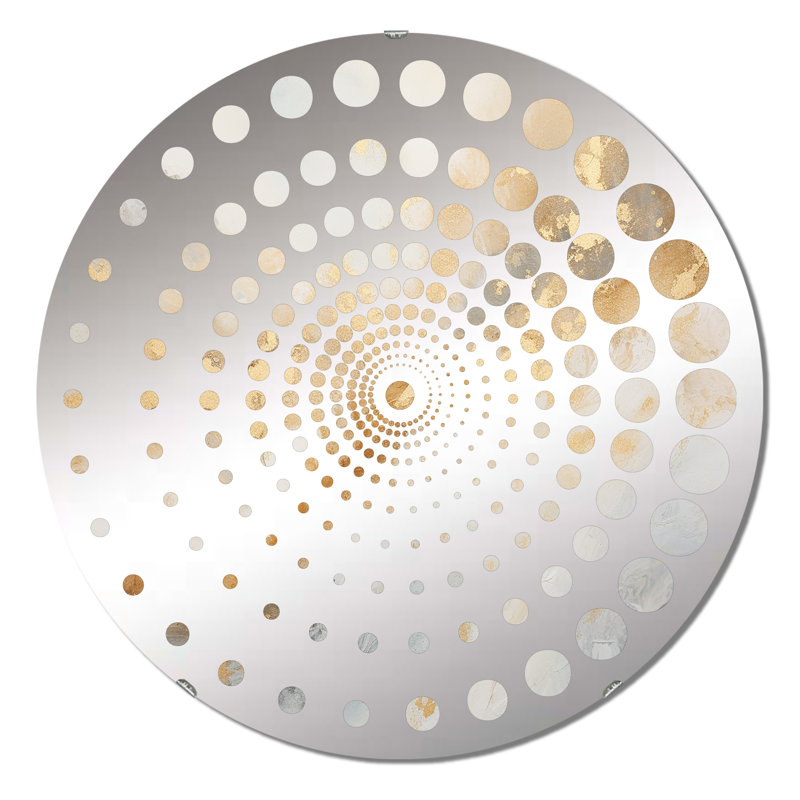 Garian - Miroir mural spiralé, 31,4 po x 31,4 po