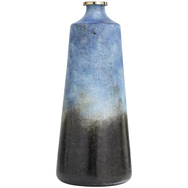 Deepanshi Glass Table Vase, 19.95" H x 8.45" W x 8.45" D