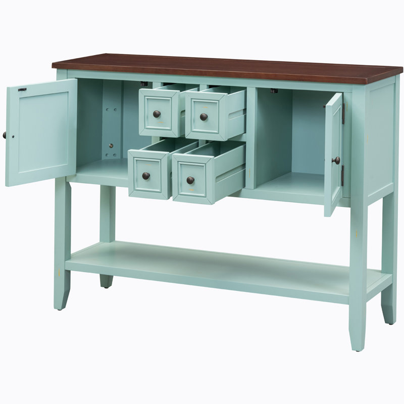 Voight 46'' Sideboard, Retro Blue/Brown