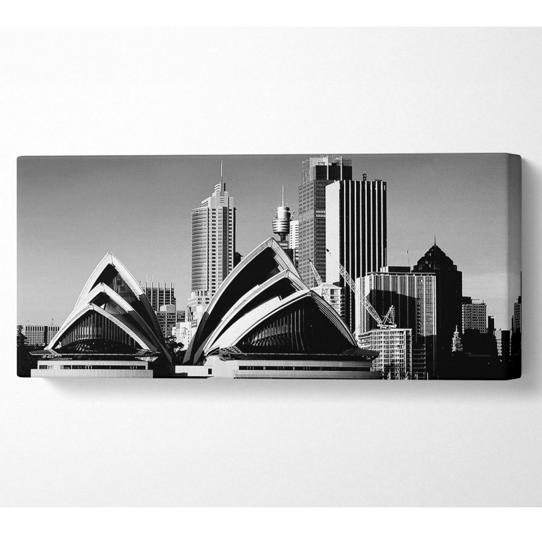 Sydney Opera House B N W - Kunstdrucke auf Leinwand