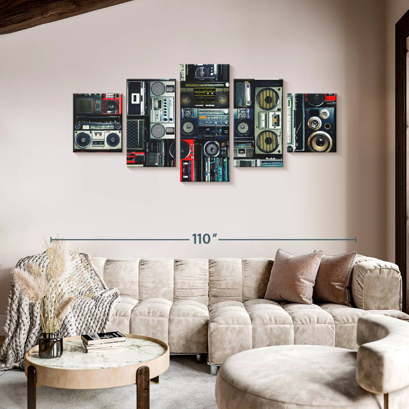 Boombox Wall, H 42 po x l 92 po