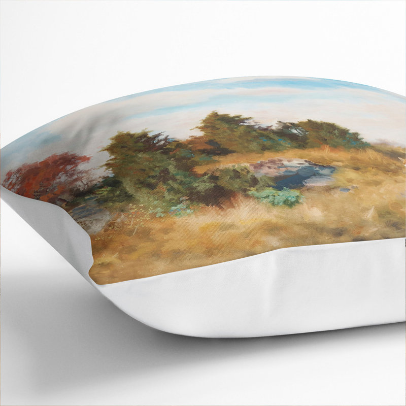 Fox in Autumn Scatter Cushion, 55cm H x 55cm W x 20cm D, White