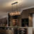  Kancler 53.7" 5 - Light Large Tiered Kitchen Island Black Chandelier-573863680
