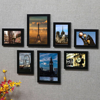 Black Picture Frame - Frames Included: 7