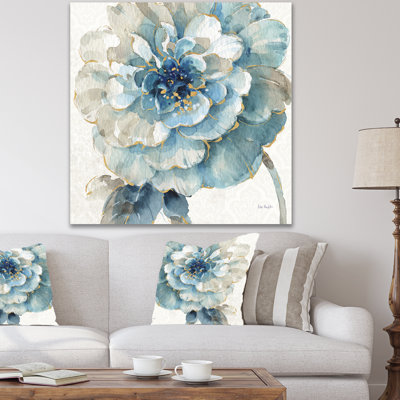 Indigold Gold Country Flower - Reproduction d'art sur toile tendue