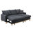 Julme Upholstered 56.9'' Sleeper Sofa