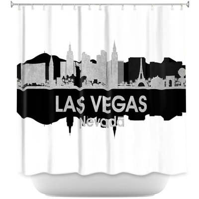 City IV Las Vegas Nevada Single Shower Curtain