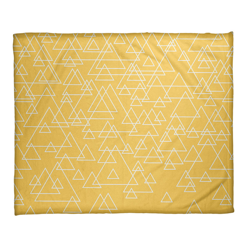 Couverture polaire Katelyn Elizabeth, L 62,5 po x L 82,5 po, Jaune