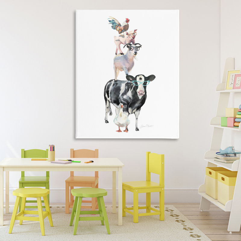 «Farm Animal Family», conception par Jean Plout, H 48 po x l 36 po