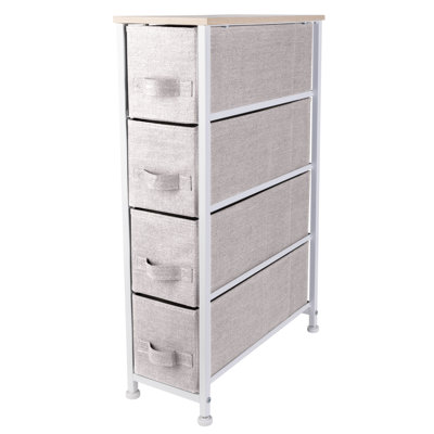 Commode de rangement 4 tiroirs Oleary